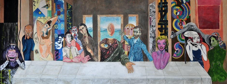 Cene_The Next Representation-Last Supper-Zedblek-artiste-contemporain-français-contemporary artist-art-painter-peintre-Cene-Léonard de Vinci-Marilyn-Warhol-Picasso-Bacon-Van Gogh-Lichtenstein.jpg